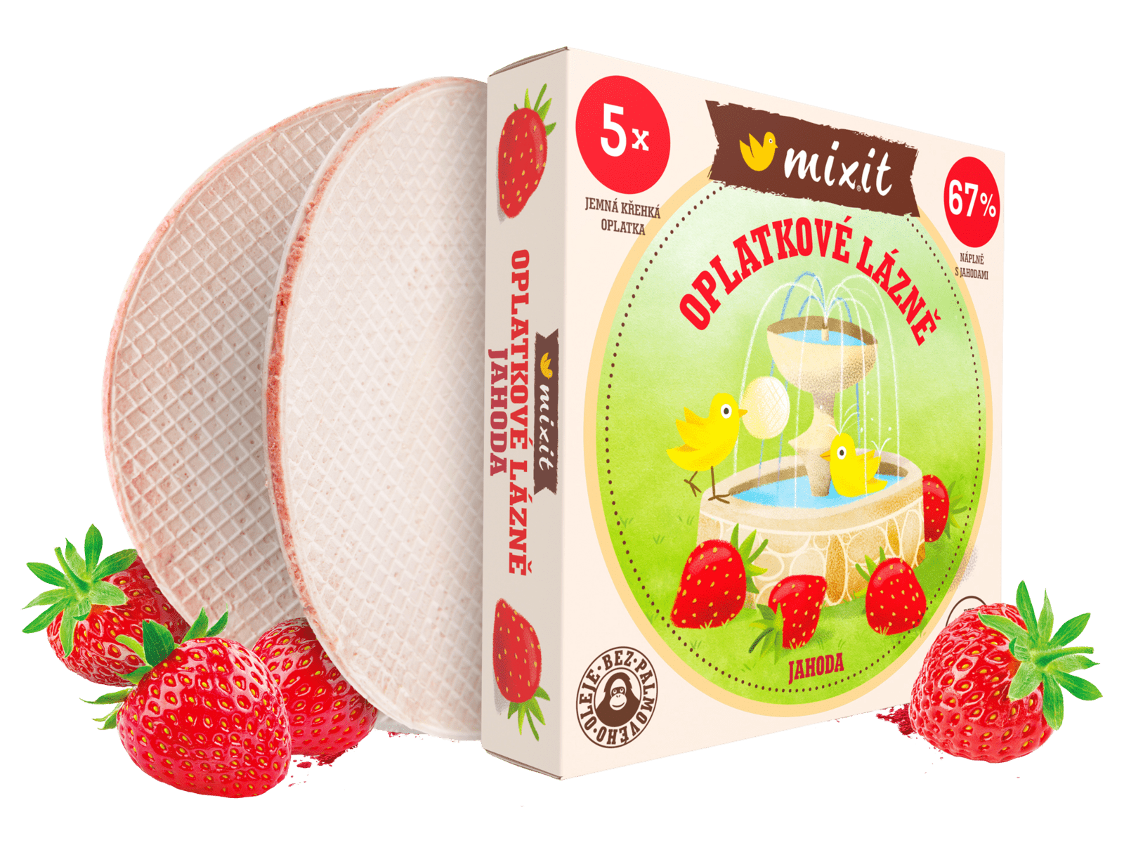 MIXIT oblátkové kúpele – Jahoda 150 g
