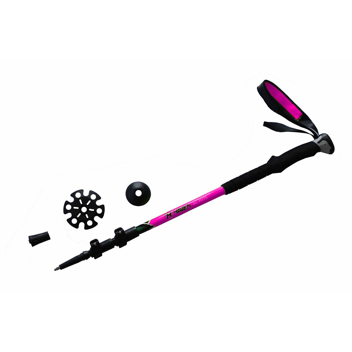 Trekingová palica Haven Leverismo - ružová-čierna