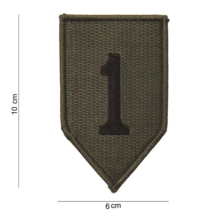 Nášivka textilná Fostex US 1st Infantry Division - olivová-čierna