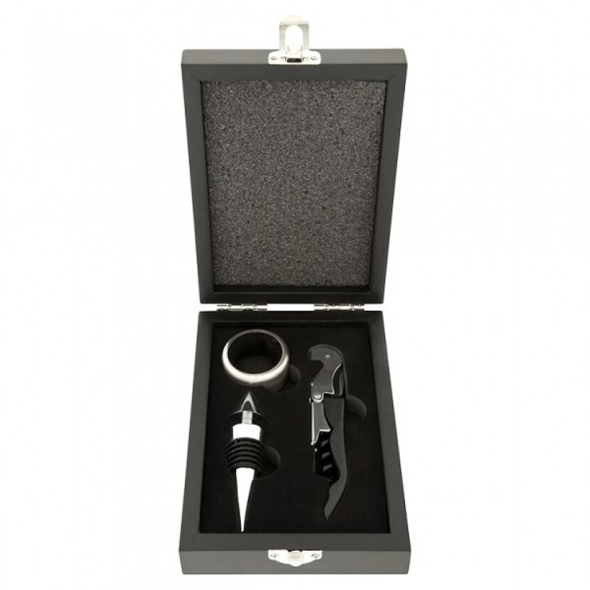 Súprava na víno 3113 - sivá