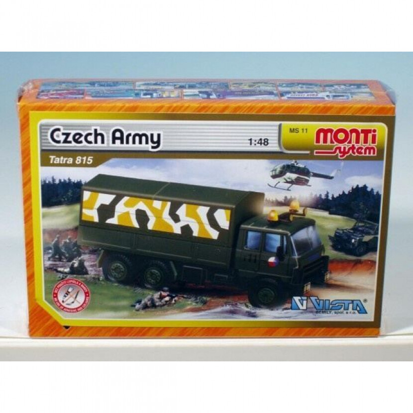 Stavebnica Monti Slovak Army Tatra 815 1:48 . olivová-desert - farebný