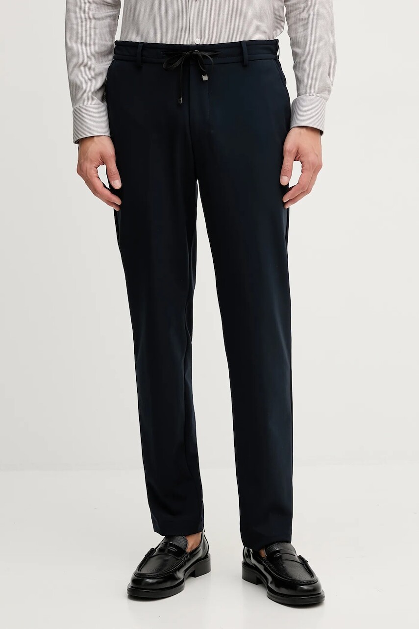 Nohavice Joop! tmavomodrá farba, rovný strih, 30048707