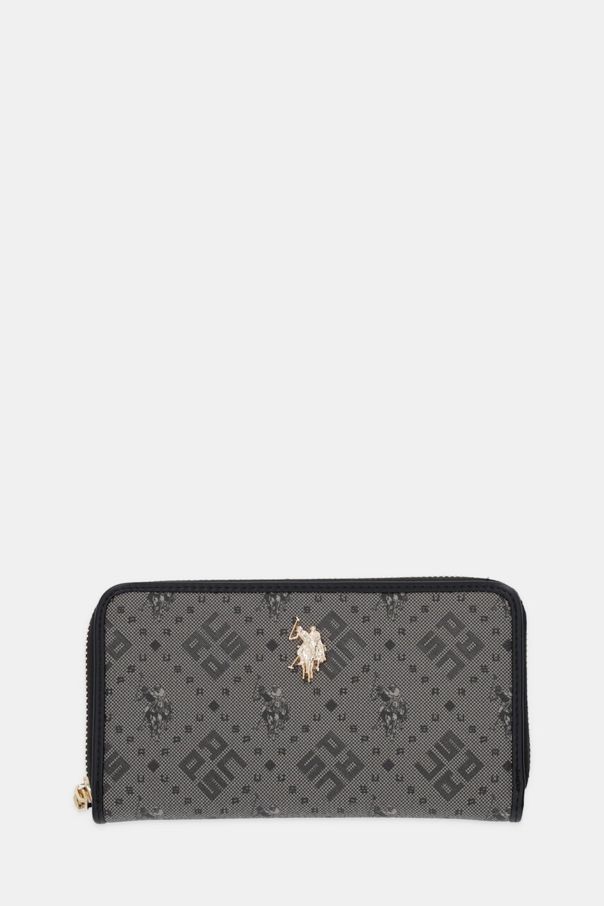 Peňaženka U.S. Polo Assn. New Hampton dámska, čierna farba, WIUN26225WVP