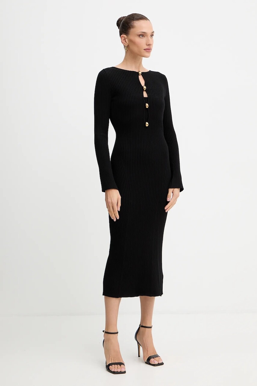 Šaty Marciano by Guess AGATHE čierna farba, maxi, priliehavé, 5BGK55 5891Z