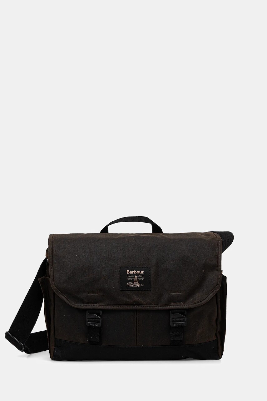 Taška Barbour zelená farba, UBA0719