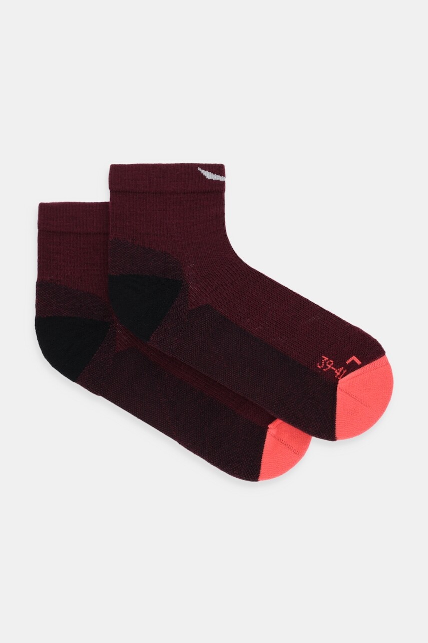Vlnené ponožky Salewa MTN Merino bordová farba, 00.0000069031