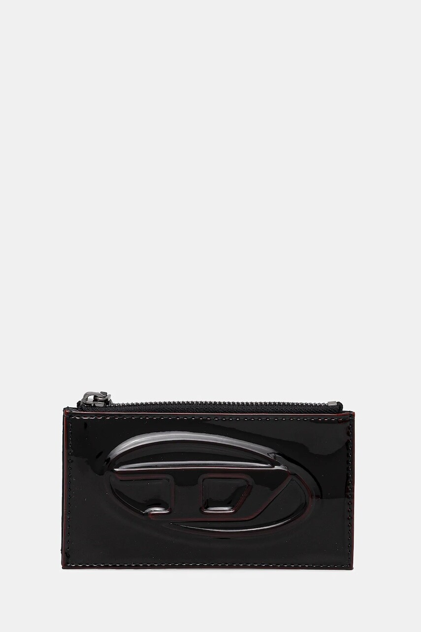 Peňaženka Diesel 1DR 2.0 1DR CARD HOLDER III dámska, čierna farba, X10392.P8008