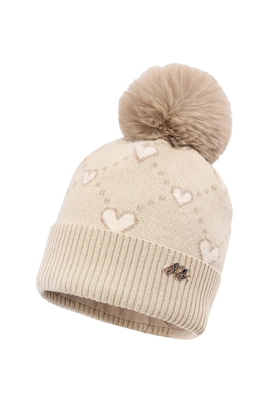 Čiapka Jamiks MARILLA II béžová farba biela, JZI007