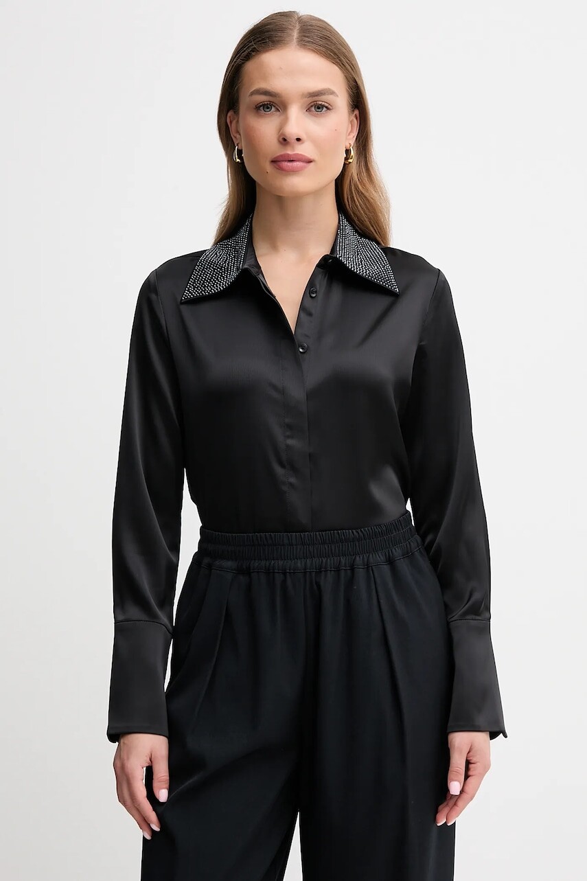 Košeľa Joseph Ribkoff čierna farba, regular, s klasickým golierom, 254926