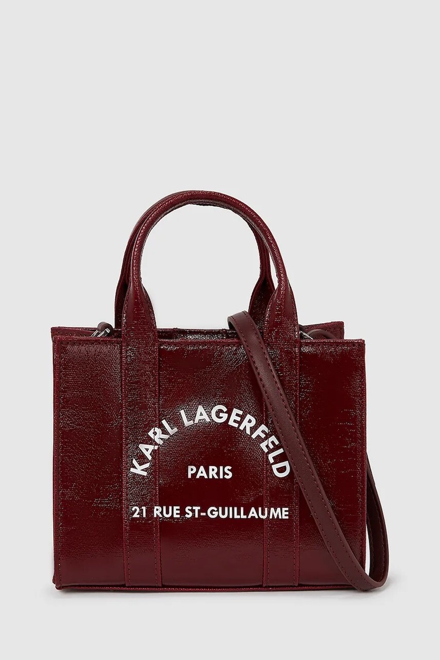 Kabelka Karl Lagerfeld K/RSG bordová farba, A4W50015