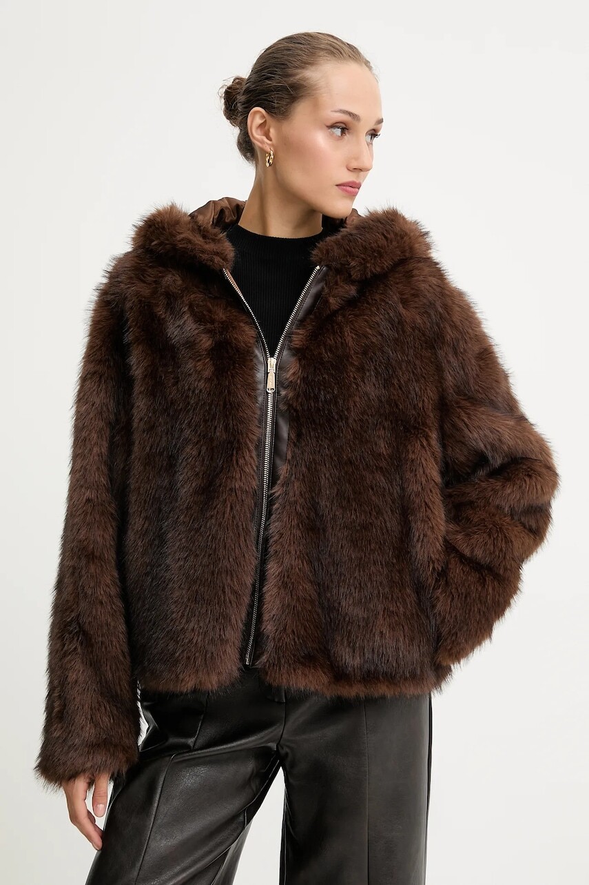 Bunda Blugirl Blumarine hnedá farba, prechodná, RF5240.E1094