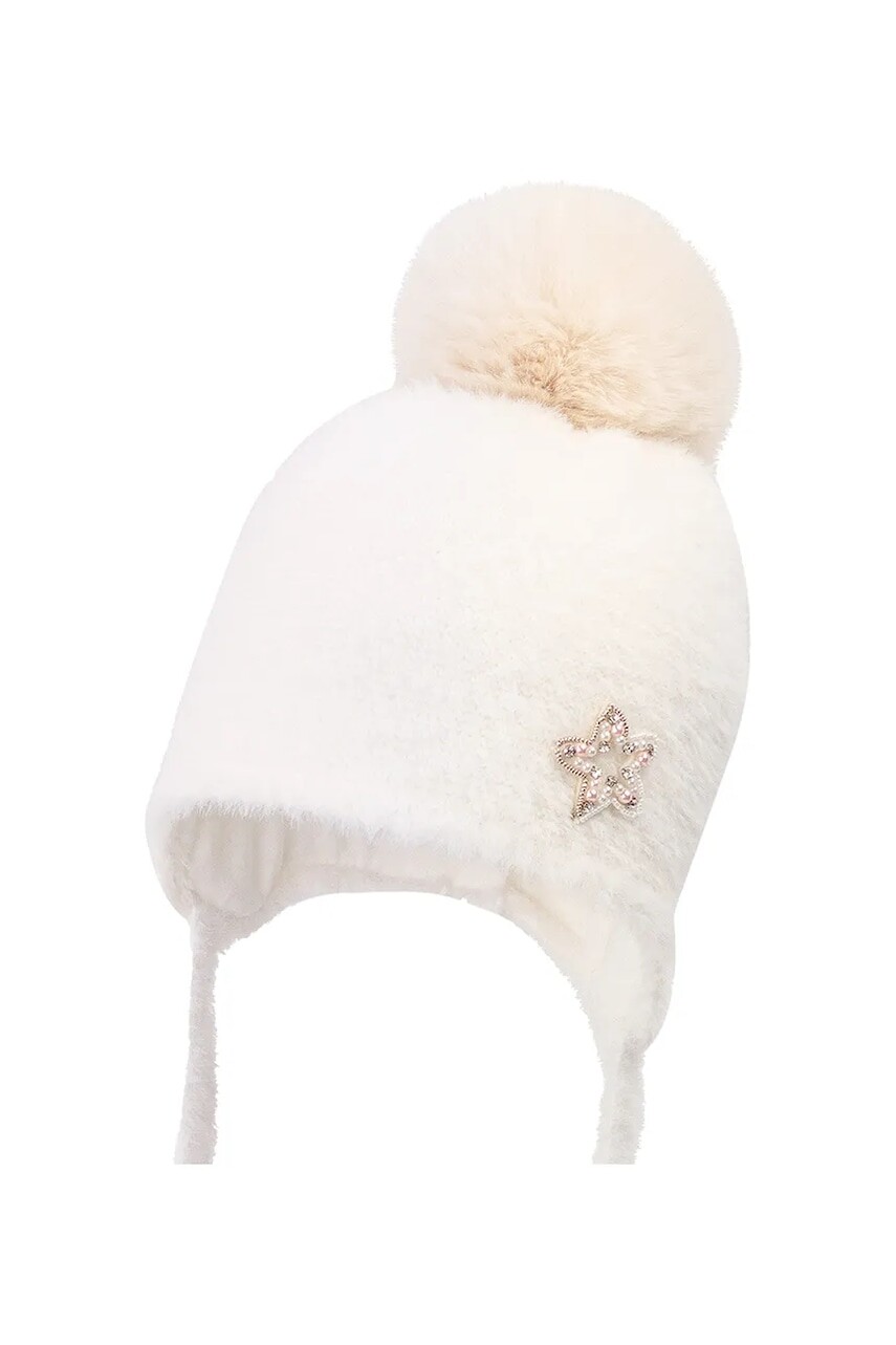 Čiapka Jamiks OMAROSA II béžová farba biela, JZI202