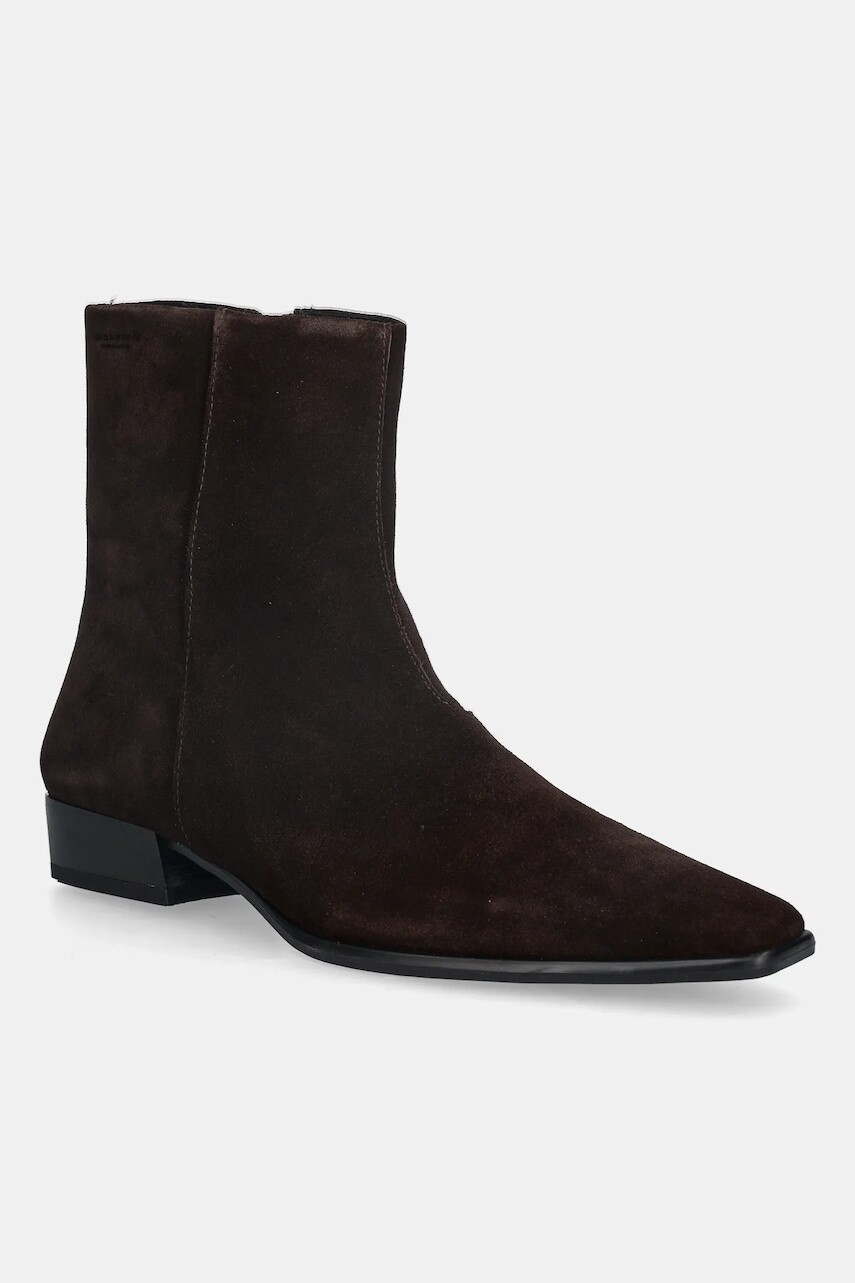 Semišové topánky Vagabond Shoemakers NELLA hnedá farba, na plochom podpätku, 5416-040-31