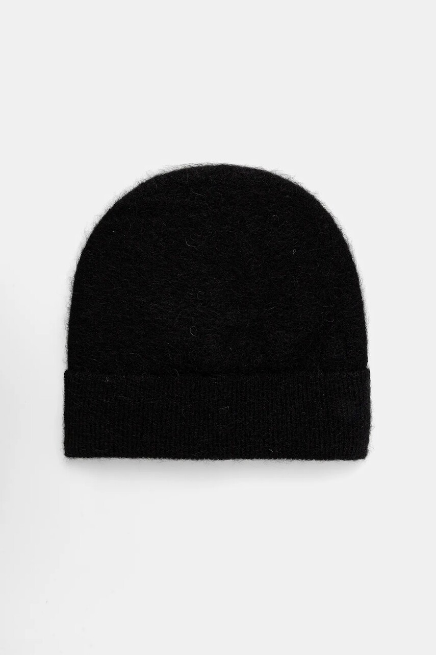 Čiapka s prímesou vlny Filippa K čierna farba, 31309