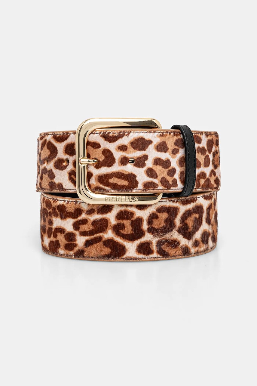 Kožený opasok Marella hnedá farba, 2523506056200