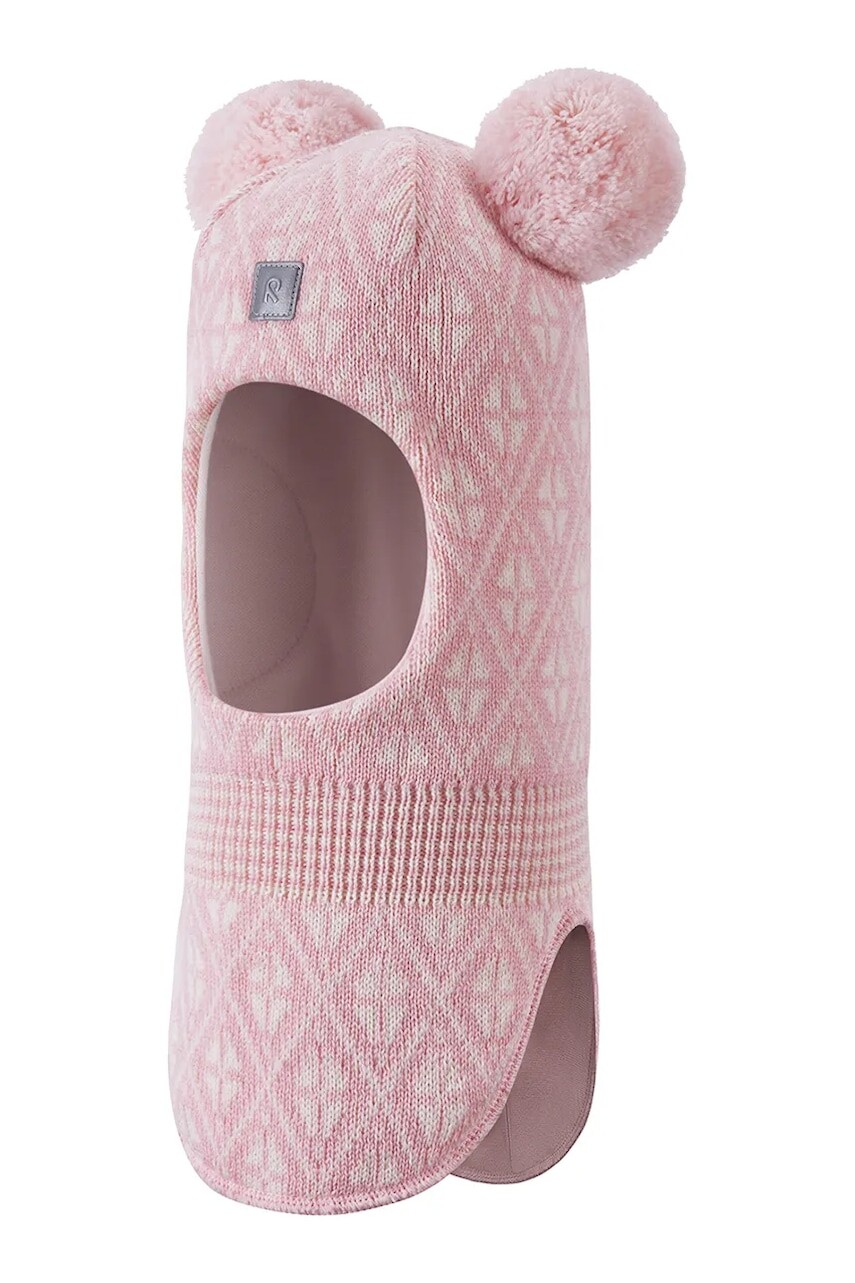 Detská vlnená kukla Reima Kuuraan ružová farba, 5300214B