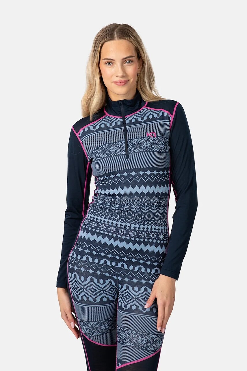 Funkčná mikina Kari Traa LIVE tmavomodrá farba, 623873