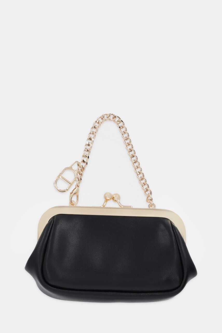 Peňaženka Twinset dámska, čierna farba, 252TL8043