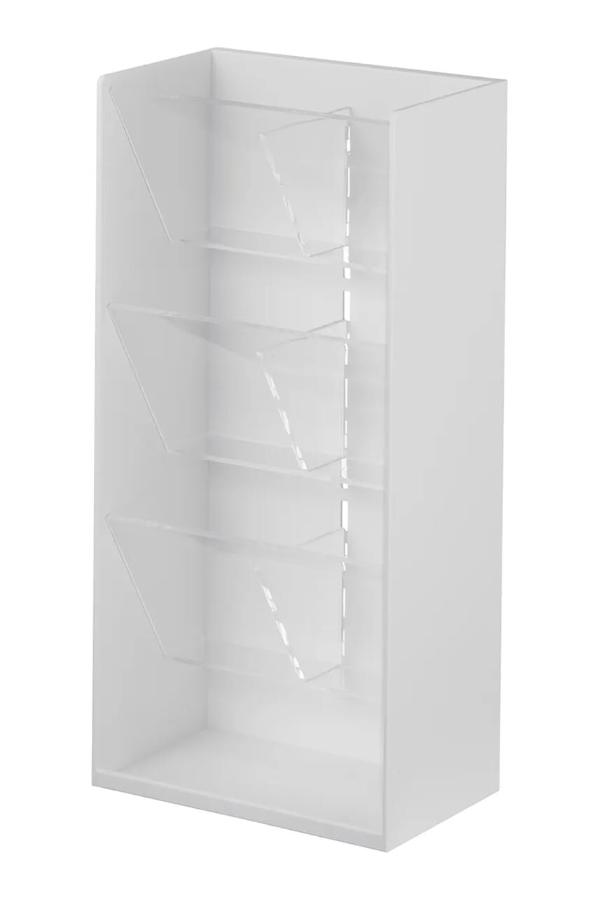 Organizér na kozmetiku Yamazaki biela farba