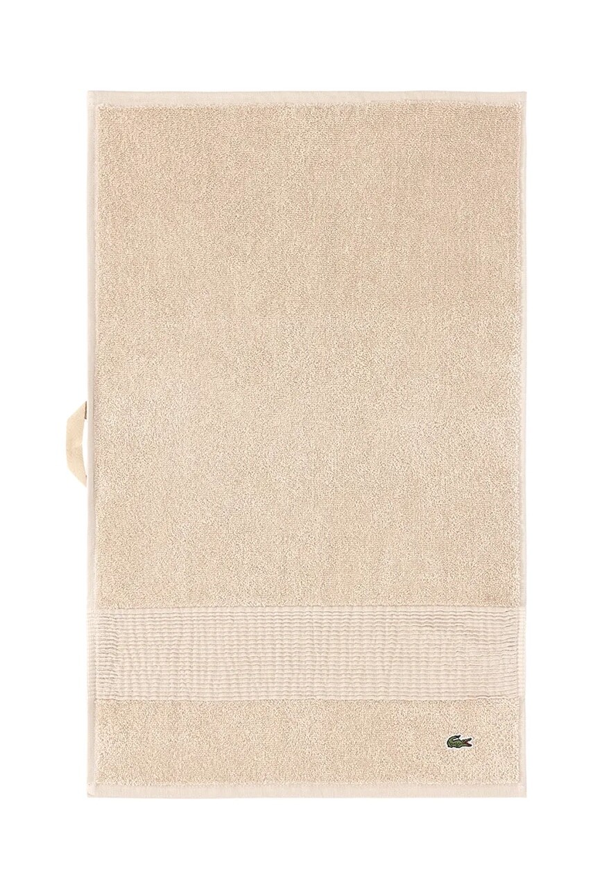Bavlnený uterák Lacoste L LECROCO Cappuccino 40 x 60 cm béžová farba