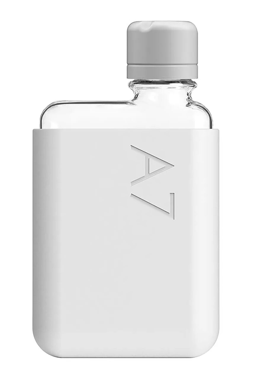 Fľaša na vodu Memobottle Original A7 180 ml šedá farba