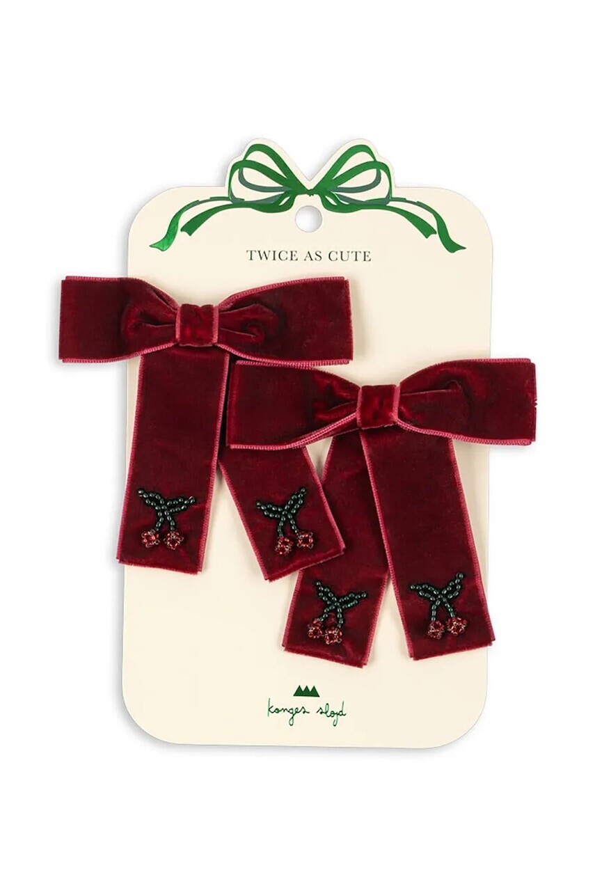 Detské sponky Konges Sløjd 2 PACK JULIETTE BOW HAIR CLIP 2-pak KS104175