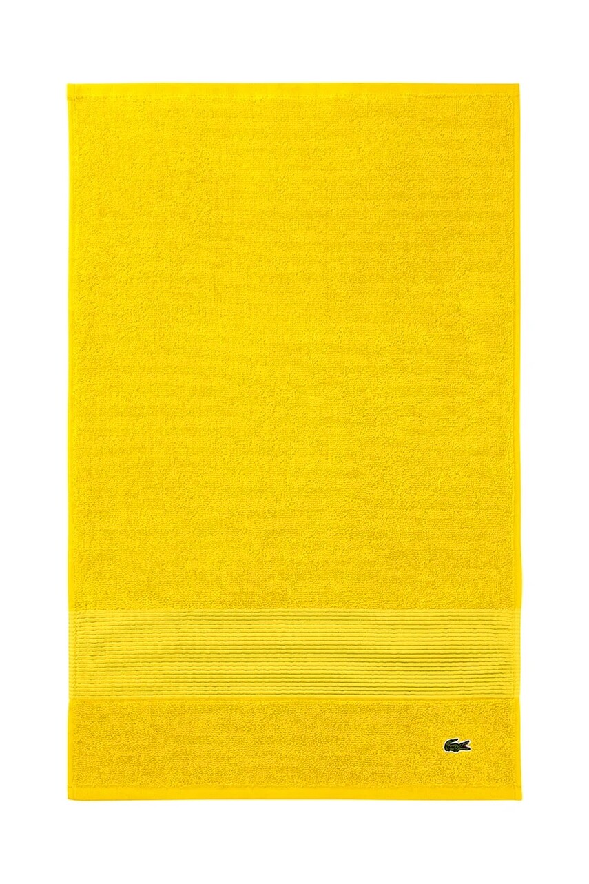 Bavlnený uterák Lacoste L LECROCO Jaune 40 x 60 cm žltá farba