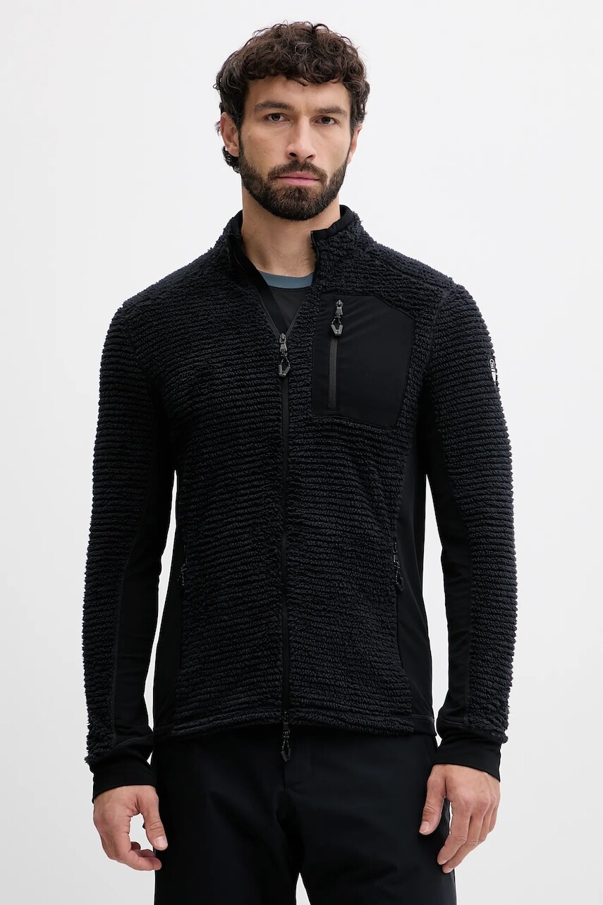 Športová mikina EA7 Emporio Armani čierna farba, jednofarebná, AF16390.7M000922