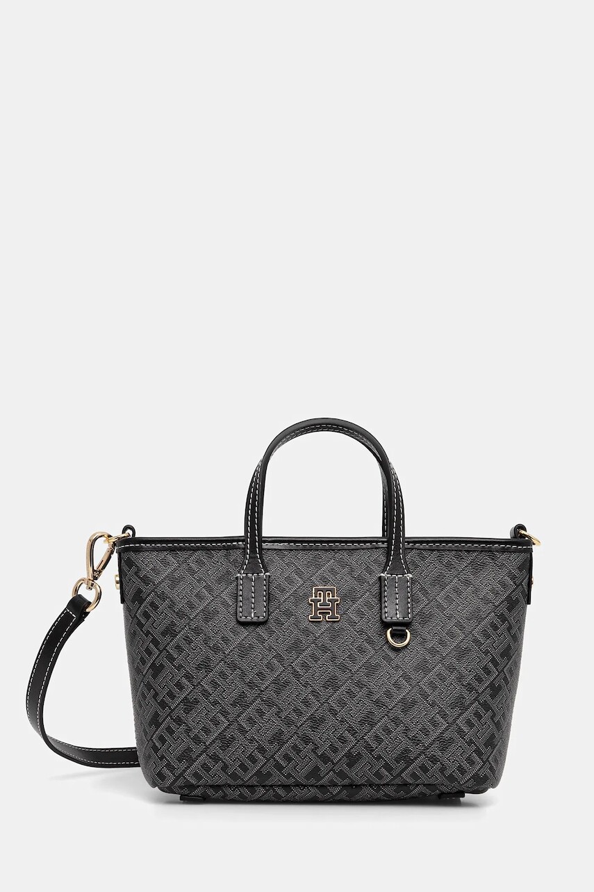 Kabelka Tommy Hilfiger čierna farba, AW0AW17717