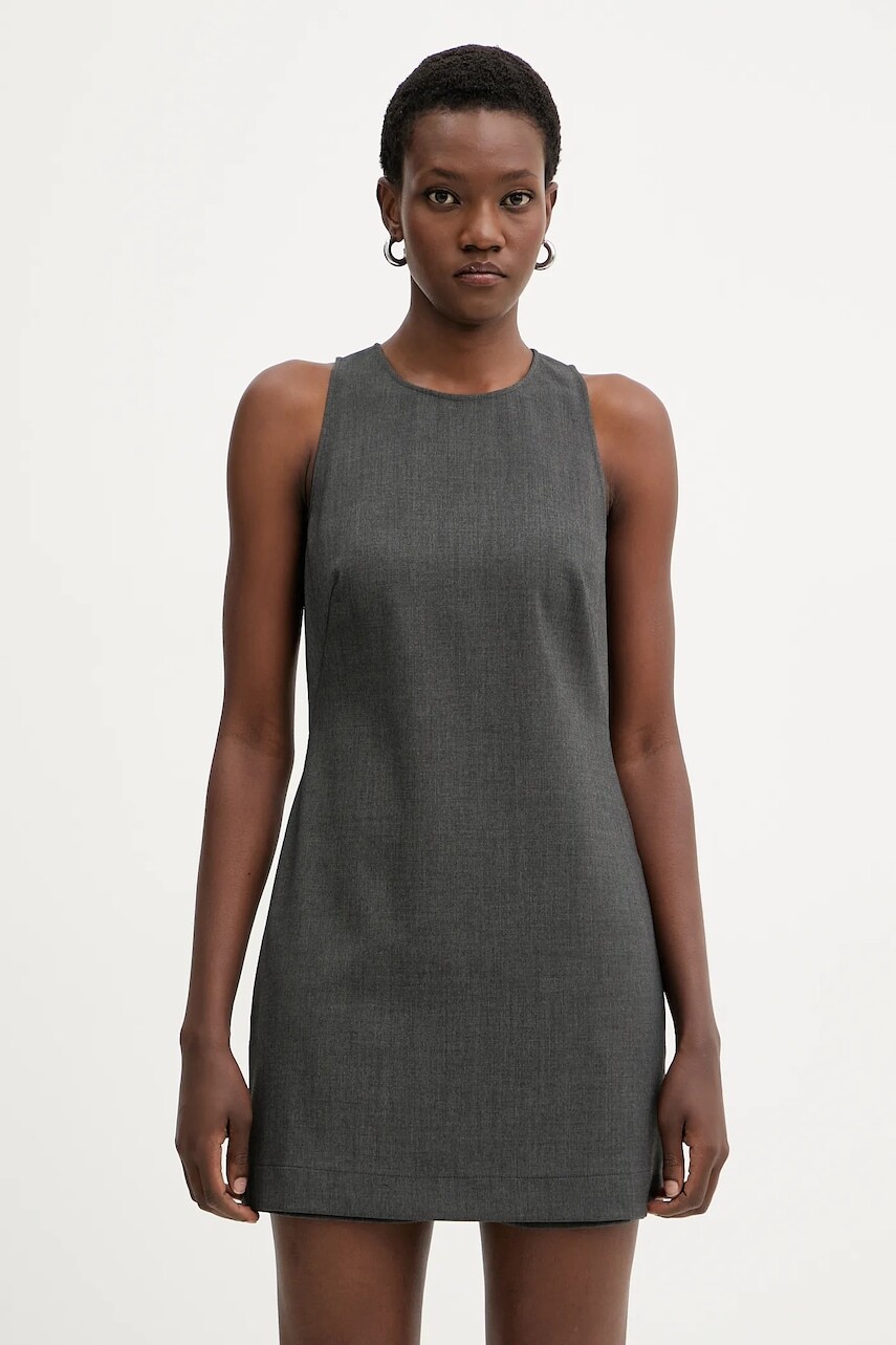 Overal Pinko šedá farba, s okrúhlym výstrihom, 106077 A2ZT