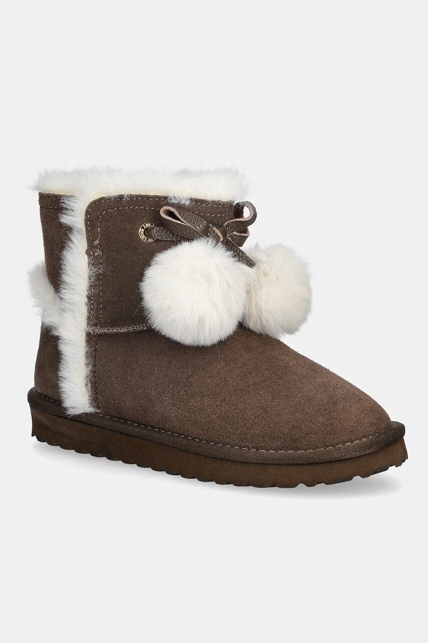 Semišové snehule Liu Jo JIL 05 hnedá farba, SF5101PX002S3830