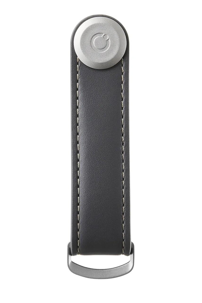 Kľúčenka Orbitkey Leather 8,5 cm šedá farba