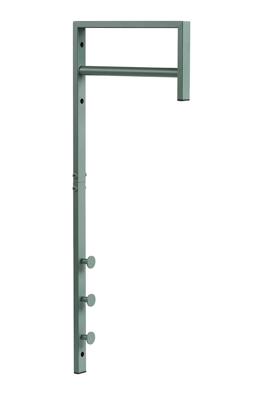Nástenný vešiak na oblečenie House Nordic Trento 3 x 30 x 82 cm zelená farba
