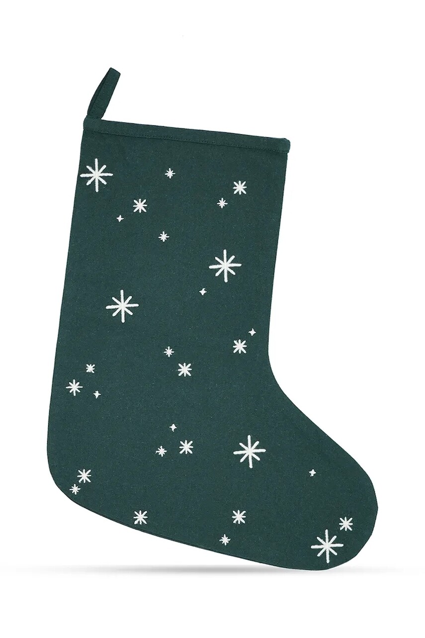 Vianočná ponožka Juna Fable Christmas Sock 45 cm zelená farba