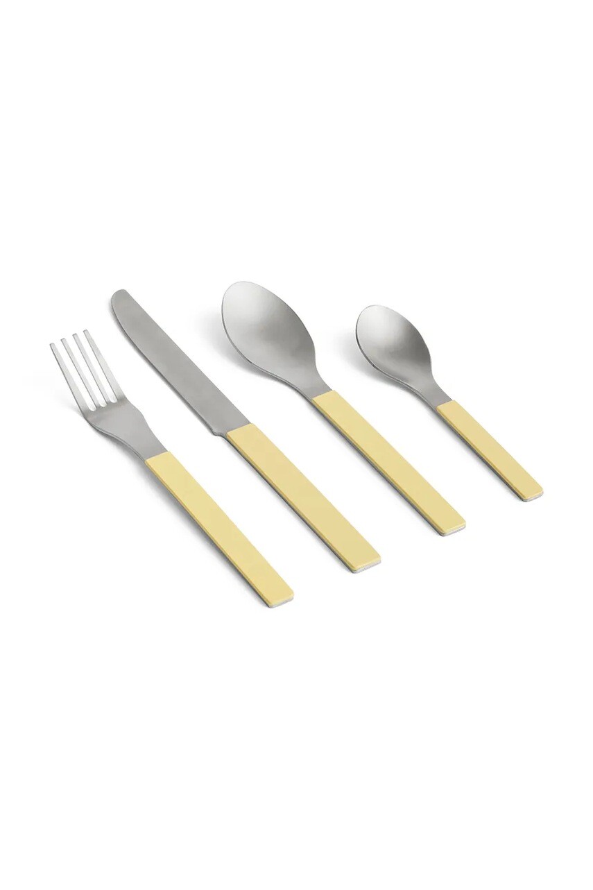 Sada príborov HAY MVS 4 x 23,5 cm 4 elementy žltá farba
