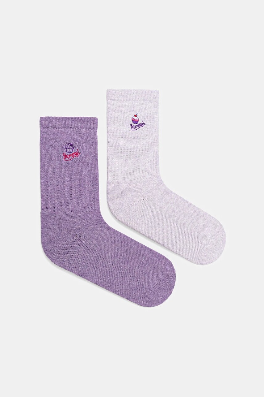 Ponožky Medicine 2-pak ružová farba