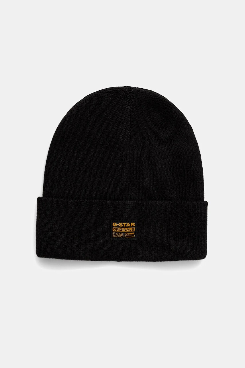 Čiapka G-Star čierna farba, D16624.E149