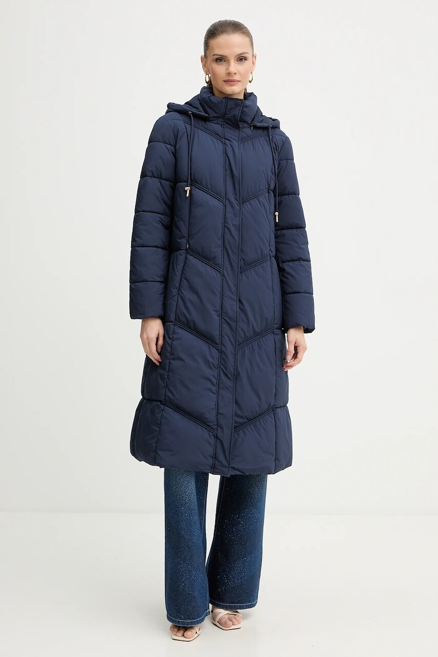 Bunda Guess GLORIA tmavomodrá farba, zimná, W5BLBQ W0712
