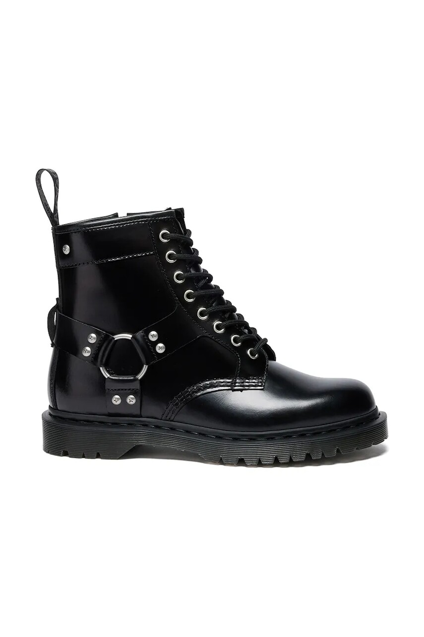 Kožené workery Dr. Martens 1460 Harness čierna farba, na platforme, DM41388001