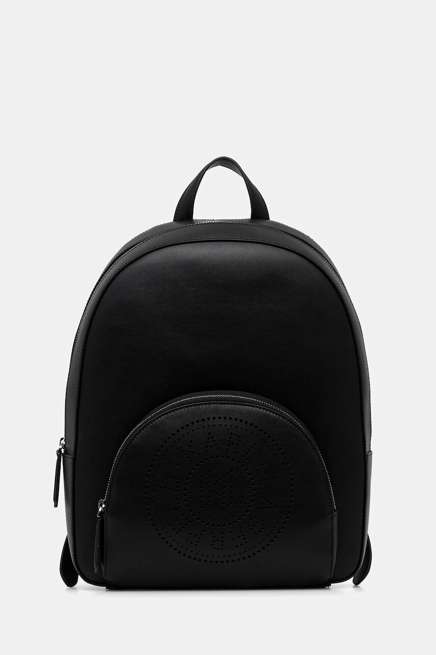 Ruksak Karl Lagerfeld K/CIRCLE dámsky, čierna farba, veľký, jednofarebný, B1W30073