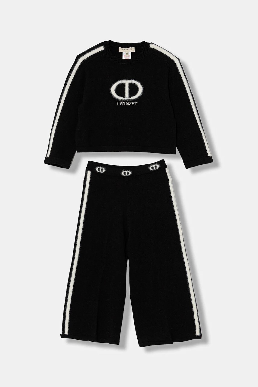 Detská súprava Twinset čierna farba, 252GB302A