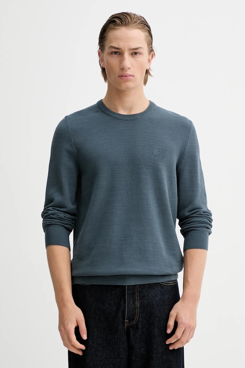 Bavlnený sveter Marc O'Polo modrá farba, ľahké, 620502360074