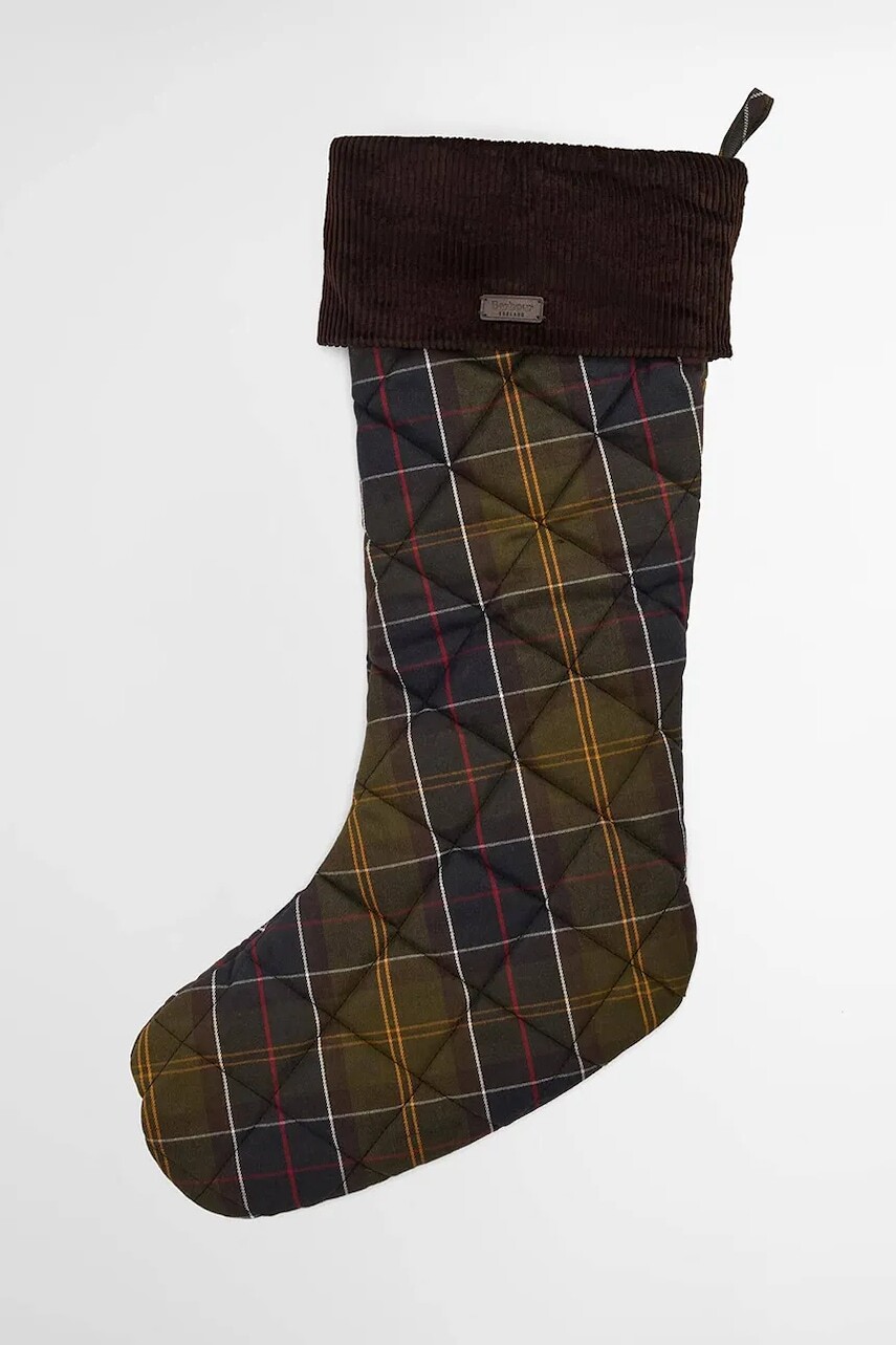 Vianočná ponožka Barbour Christmas Stocking zelená farba, UAC0277