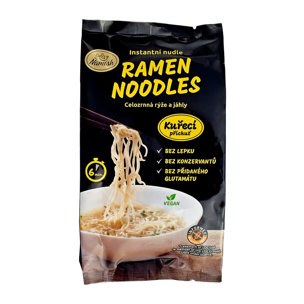 ŇAMISH Instantná rezance celozrnná príchuť kuracie bez lepku 57 g