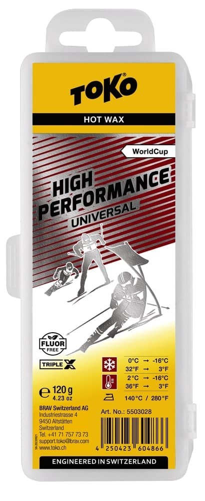 Lyžiarsky vosk TOKO TripleX High Performance universal 120 g