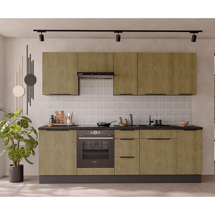 Kuchynská linka Cremona ANT 260 cm bez kuchynskej dosky