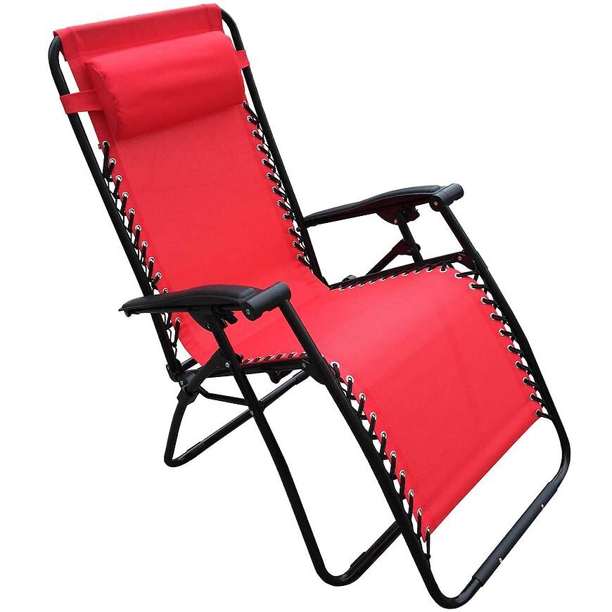 Záhradné ležadlo D-070 červené