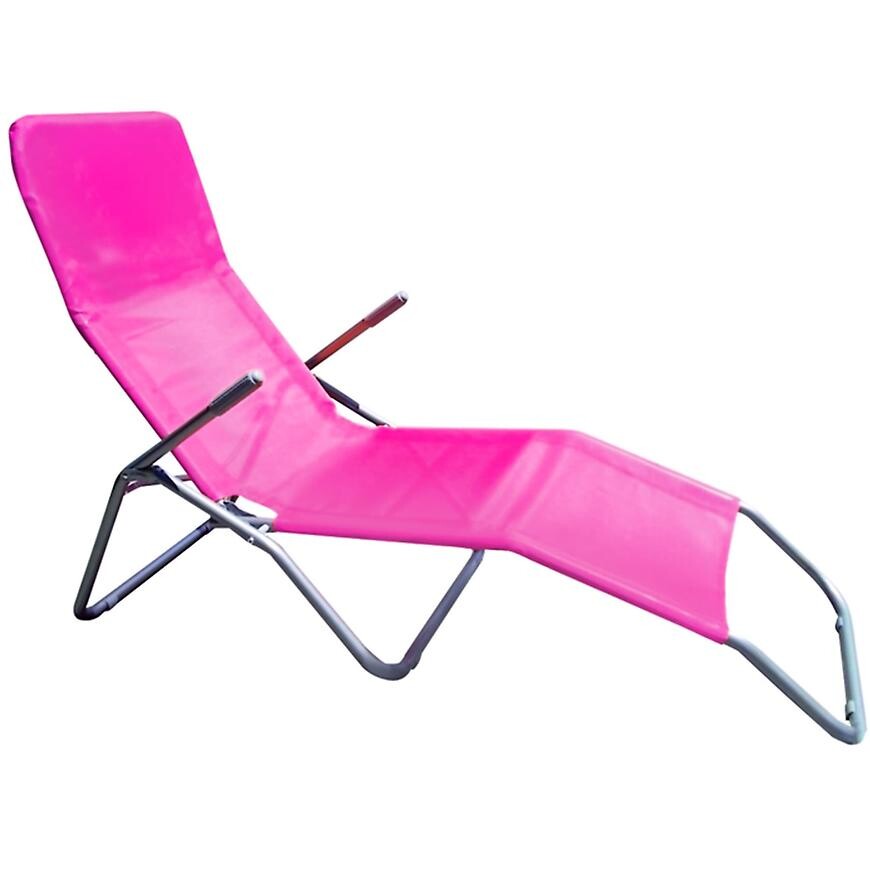 Záhradné ležadlo D-054 ružové