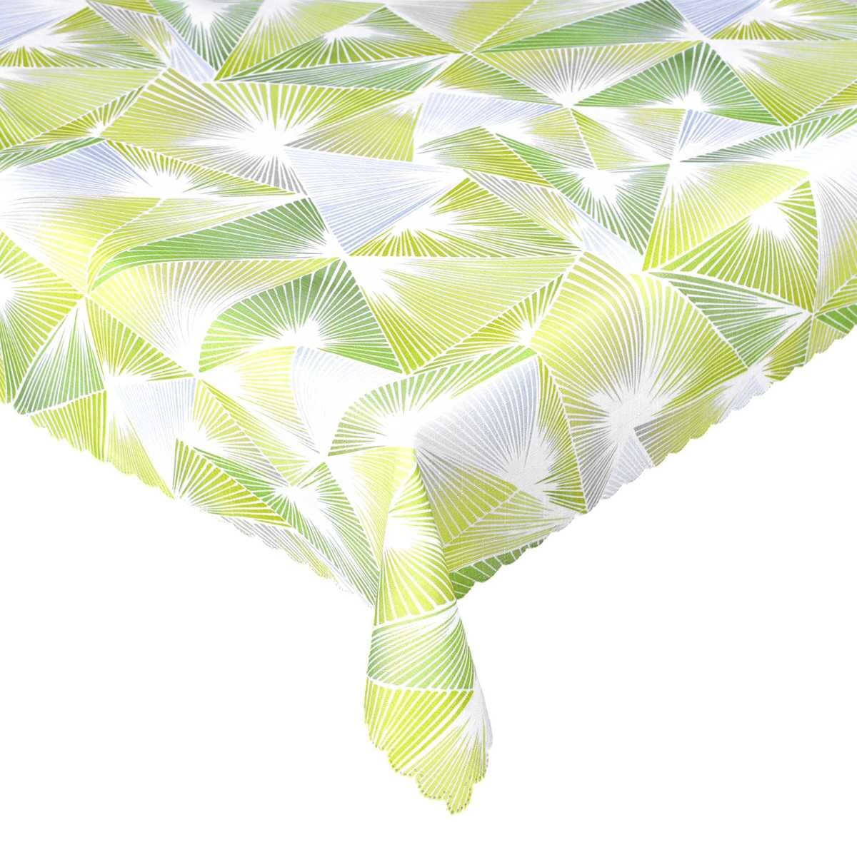 Obrus s nešpinivou úpravou, Trblietanie, zelené