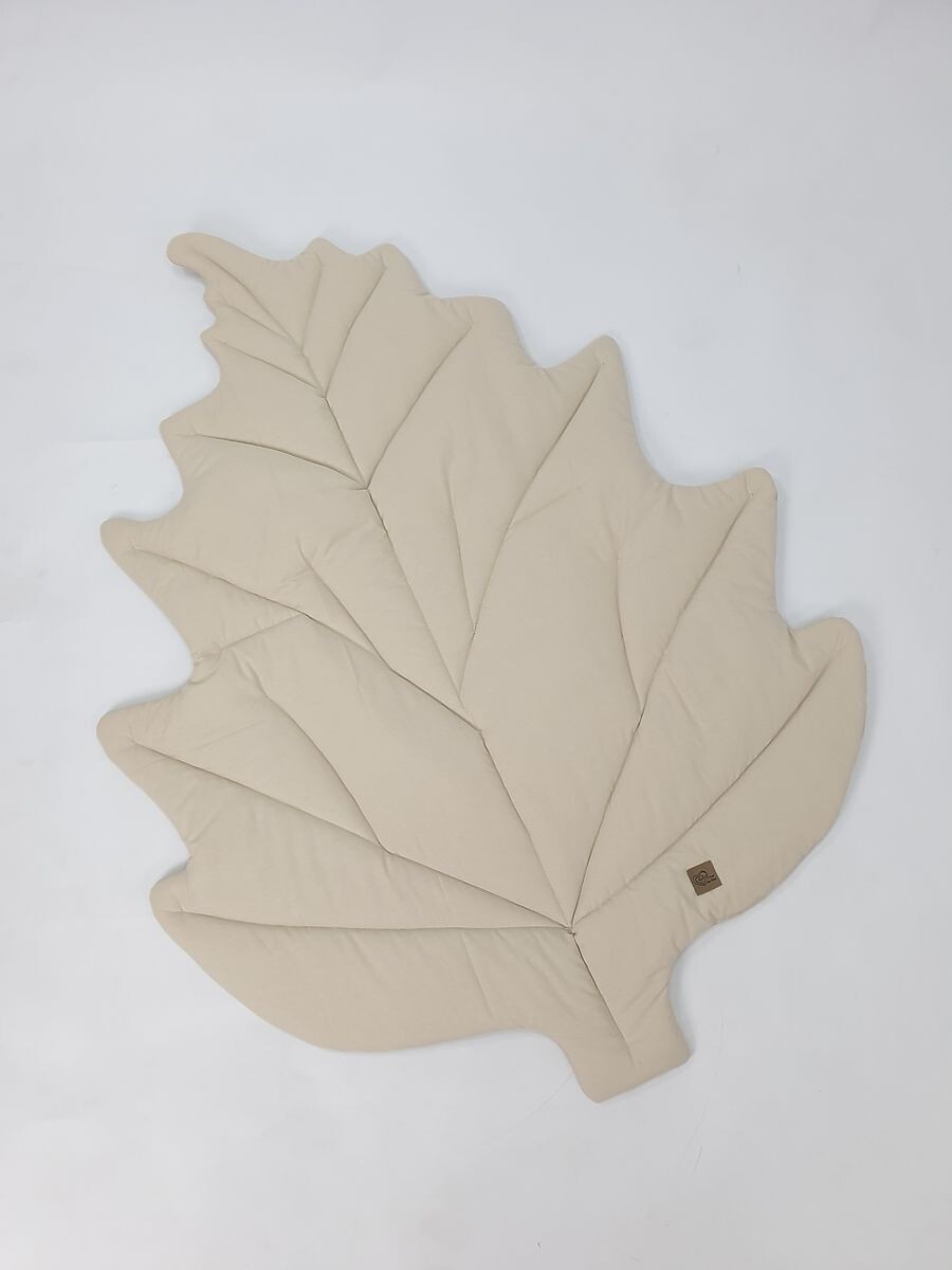 Bavlnená hracia podložka List - béžová